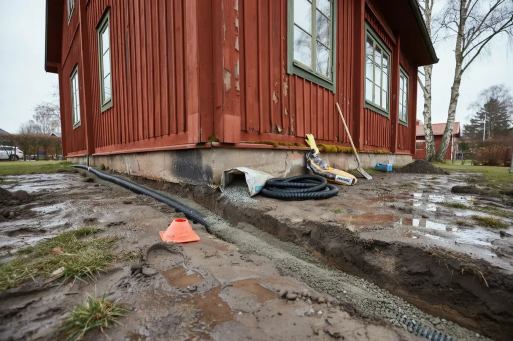 dr nera husgrund i r tt tid tecken arbetsg ng och kostnader f r villa gare